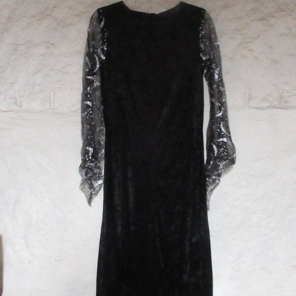 Crushed Velvet Moon Witch Costume Gown Sz S/M - Picture 5 of 8